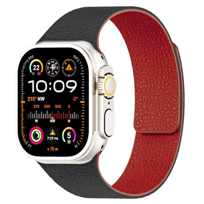 Ремінець Magic Silicon Apple Watch 38 mm 40 mm 41 mm — Black&Red