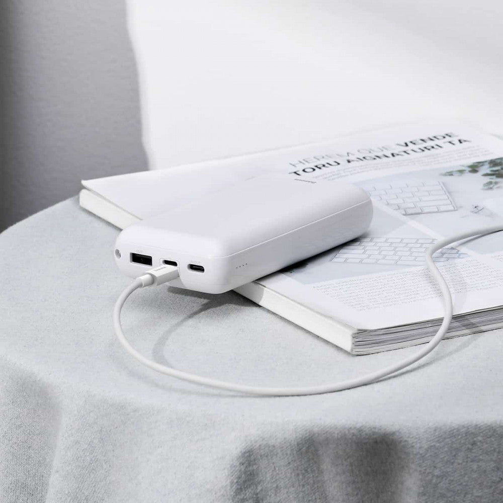 Cable Micro 2.1A (1.5m) Baseus (TZCAMZJ) Simple Wisdom (2PCS/Set – TZCAMZJ-02 White