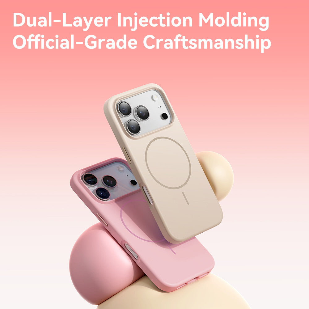 Rock Armor Matte Series TPU Case with Magsafe — iPhone 17 Pro — Pink