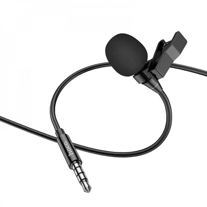 Microphone for phone 3.5mm Hoco L14 Lavalier — Black