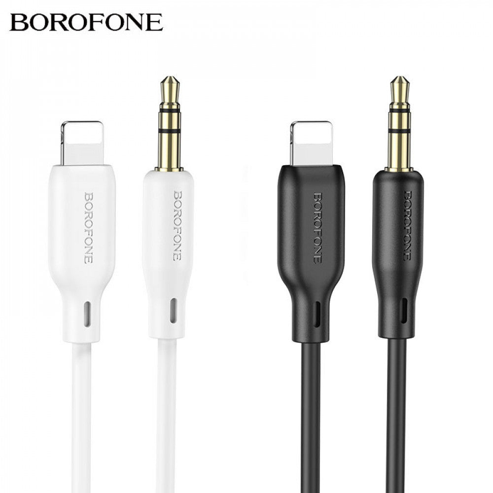 Aux to Lightning cable (1m) Borofone BL18 – White