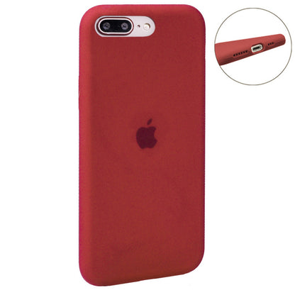 Original Silicone Case Full Size iPhone 7 Plus ; 8 Plus — Red (14)