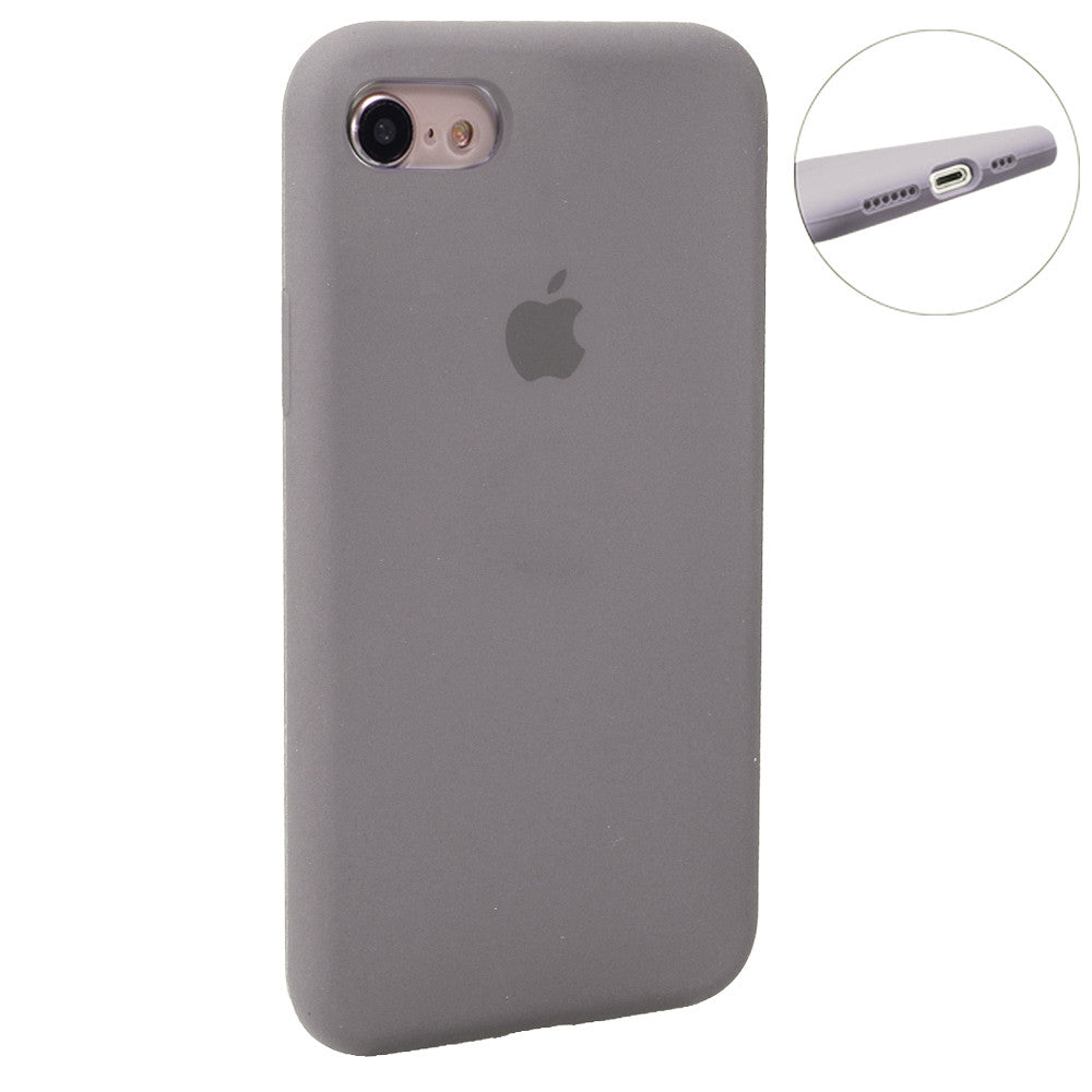 Original Silicone Case Full Size iPhone 7 ; 8 ; SE 2020 — Blue Bird Feather