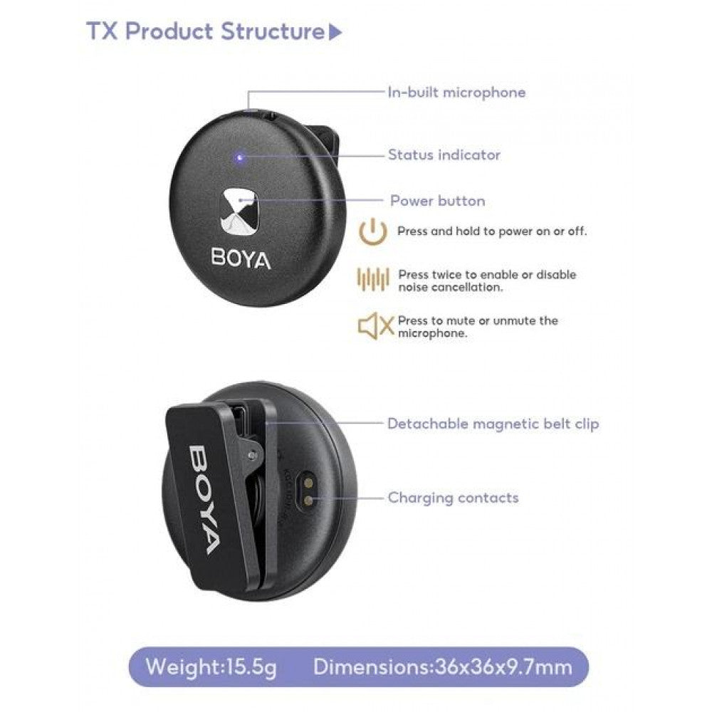Беспроводной микрофон для телефона BOYA OMIC-D