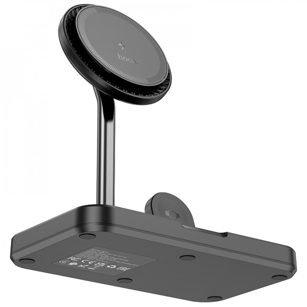 Magnetic Wireless Charger 3 in 1 – Hoco CQ12 – Black