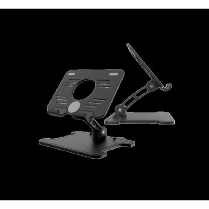 Phone &amp; Tablet Stand – Desktop Biaxial Foldable Metal Gray K-605
