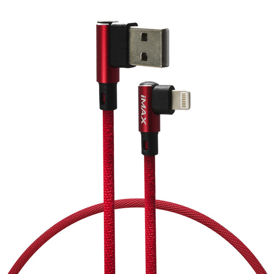 Кабель USB 3.0 to Lightning 2.4A (1m) iMax L Shape