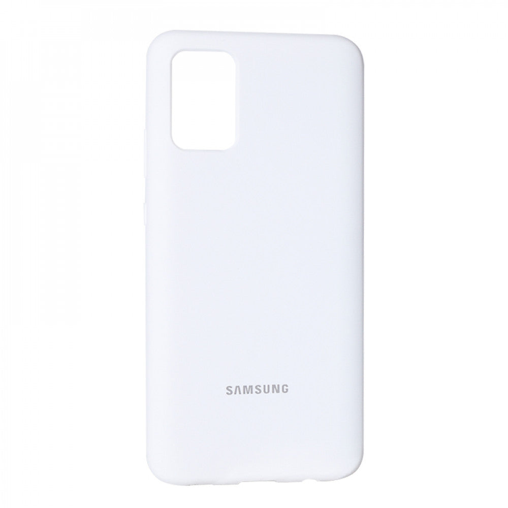 Original Silicone Cover Case Samsung A02S — White