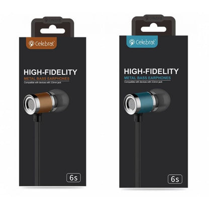 Headphones with microphone 3.5mm Celebrat C6 – Black