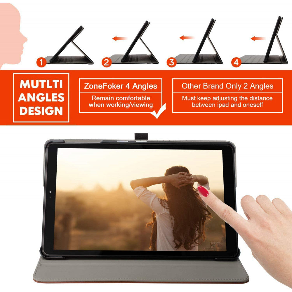 Leather Book Case – Samsung Tab A 7 2020 (10.4) – Black