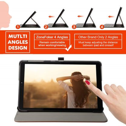 Leather Book Case – Samsung Tab A 7 2020 (10.4) – Black