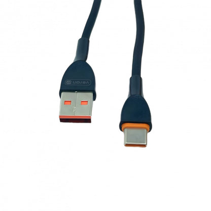 USB to Type C cable 3A (1m) Veron SC08 Silicon – Black