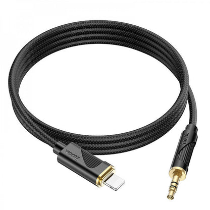 Cable Aux to Lightning (1m) — Hoco UPA30 IP — Black