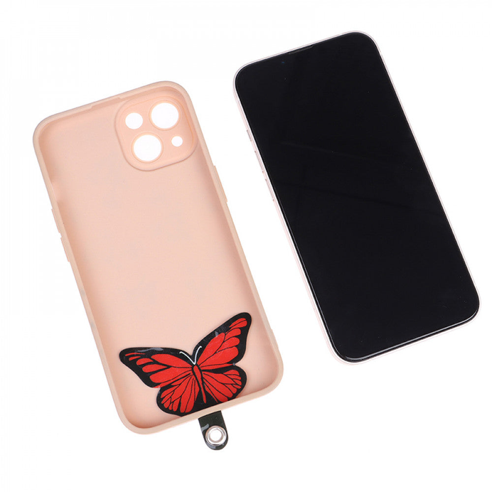 Neck Lanyard "Butterfly" - Blue