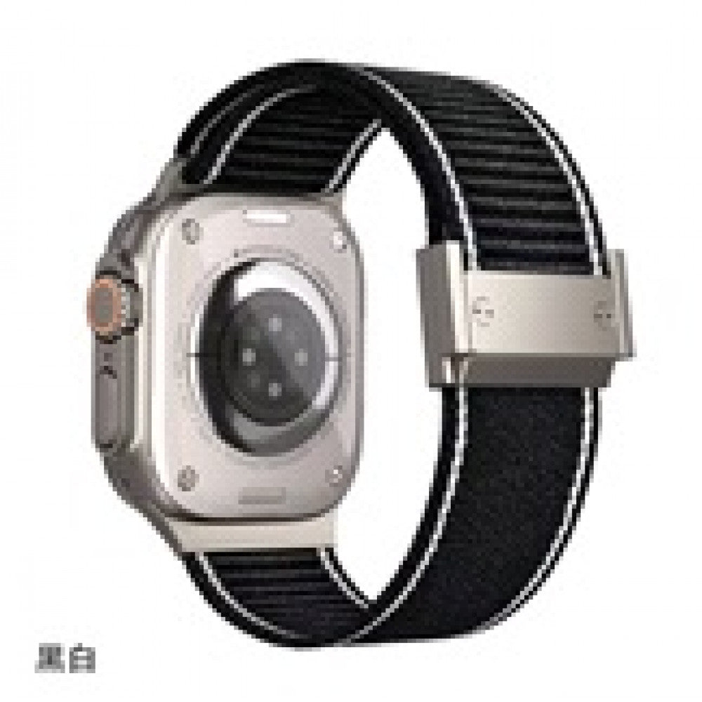 Ремінець Nylon Metal Lock Apple Watch 42 mm 44 mm 45 mm 49 mm — Orange