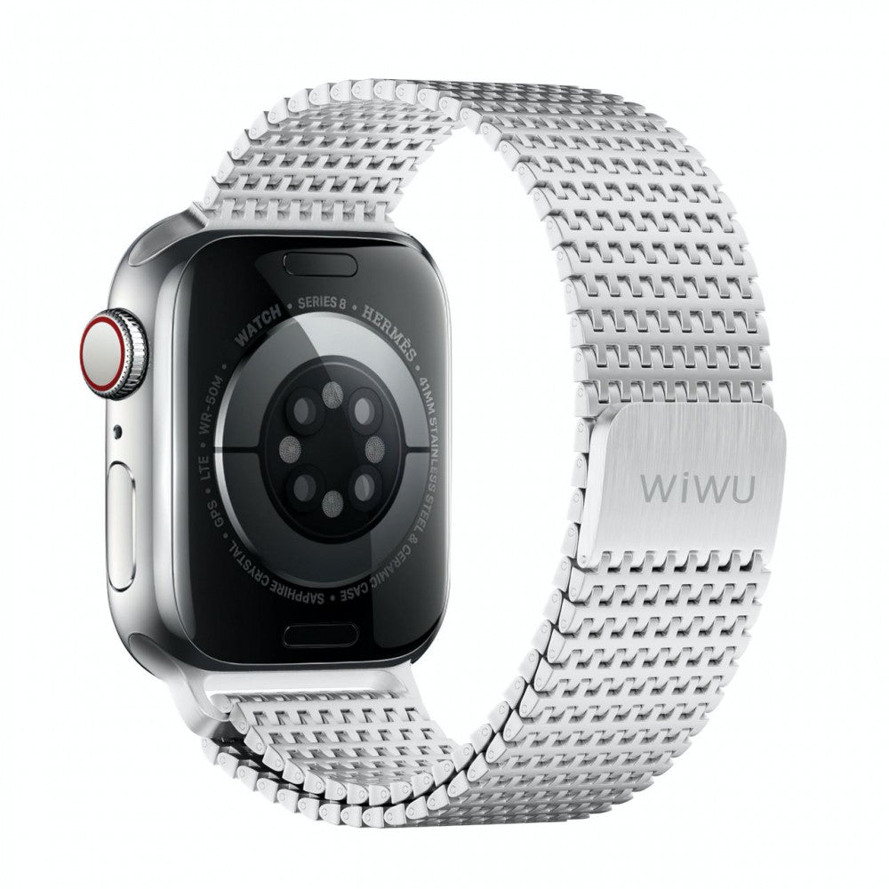 Ремінець Wiwu Wi-WB002  Apple Watch 42 44 45 49 mm — Silver