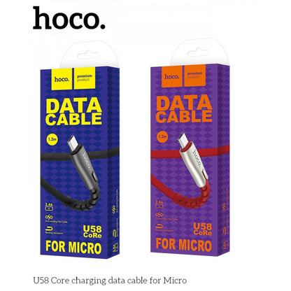 Cable Micro 2.4A (1.2m) Hoco U58 – Black