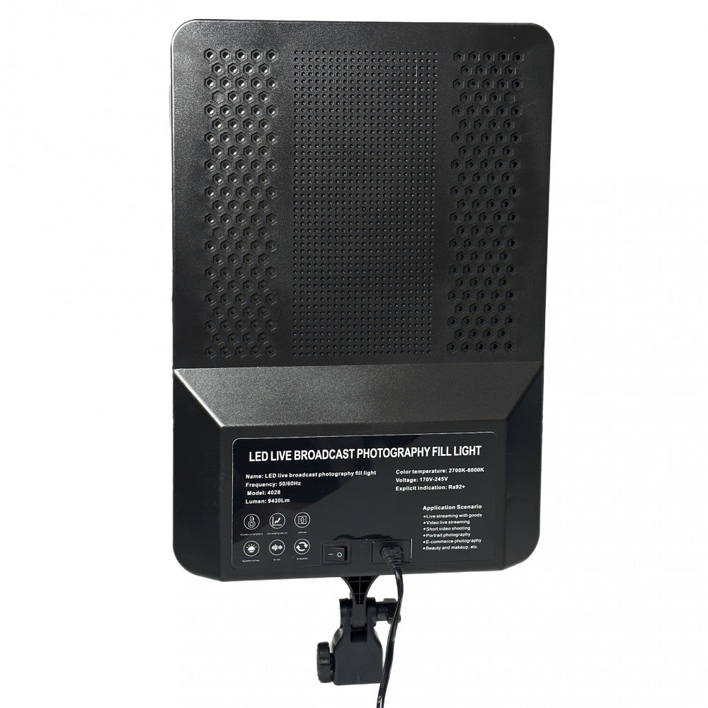 Video light lamp LED 4028 40x28 cm 204, Lights 2700K-6000K