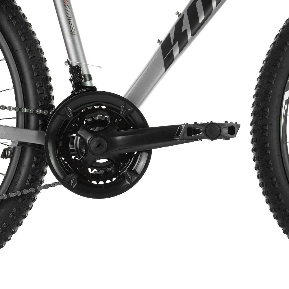 Велосипед KONAR KA-27.5"17# — Matt Silver Gray/Black/Red