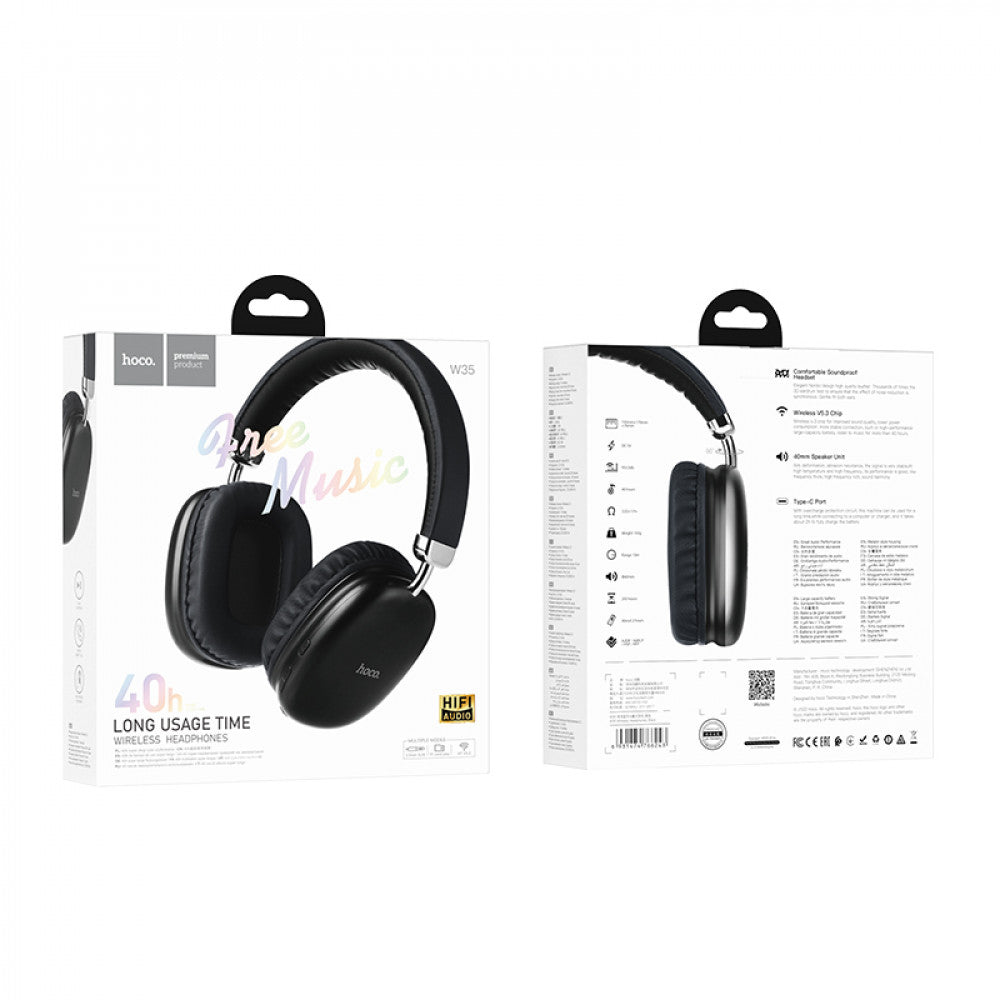 Bluetooth Headphones Hoco W35 – Black