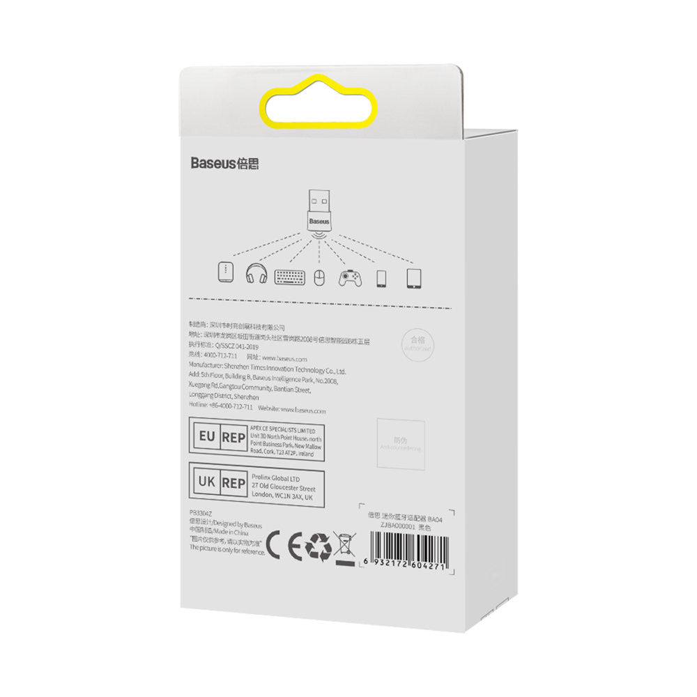 Bluetooth Adapter USB 5.0 Baseus (ZJBA000001) BA04 – ZJBA000001 Black