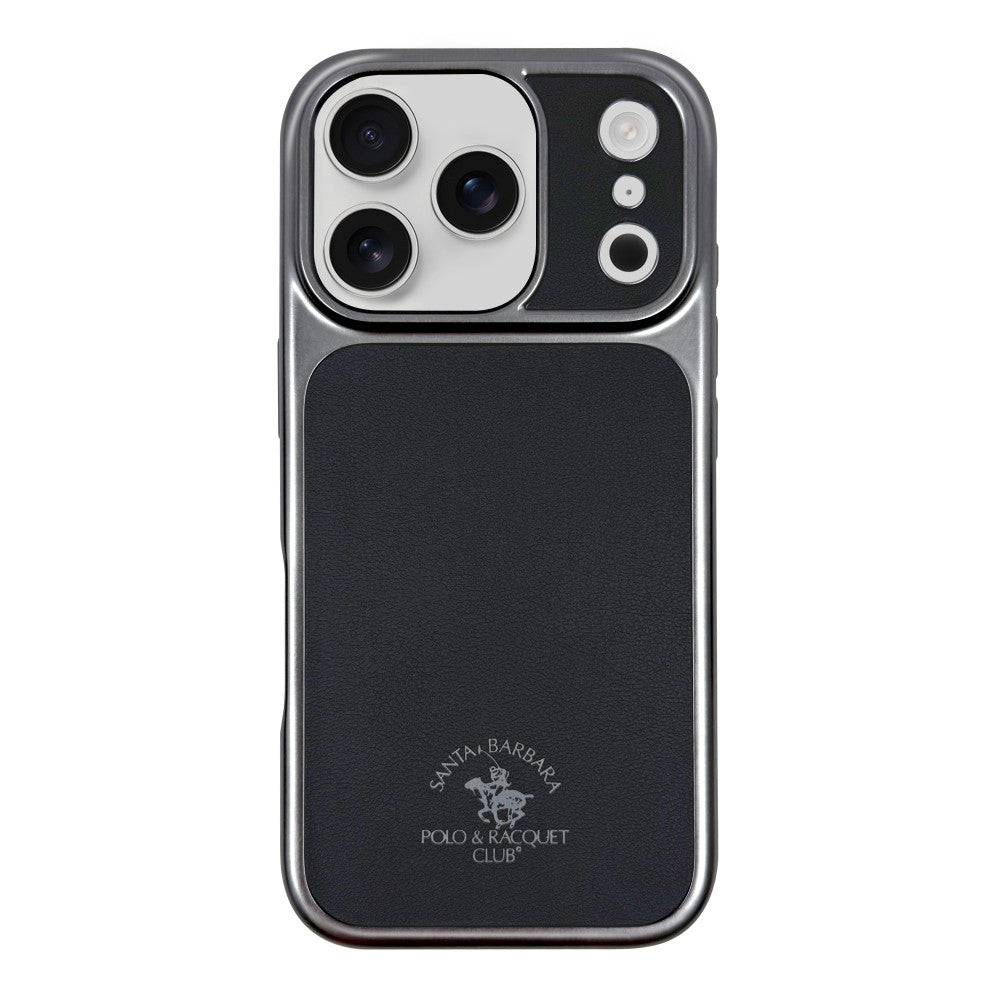 Накладка Чехлы Polo Lucas Leather Case iPhone 17 Pro Max — Silver