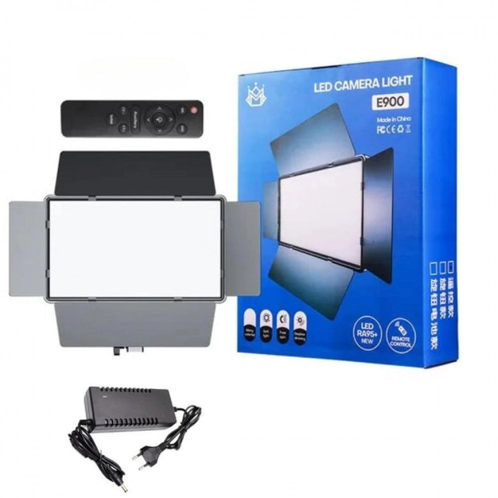 Video light lamp LED E900 with display 30x17 cm 768 Lights 3000K-6500K Remote
