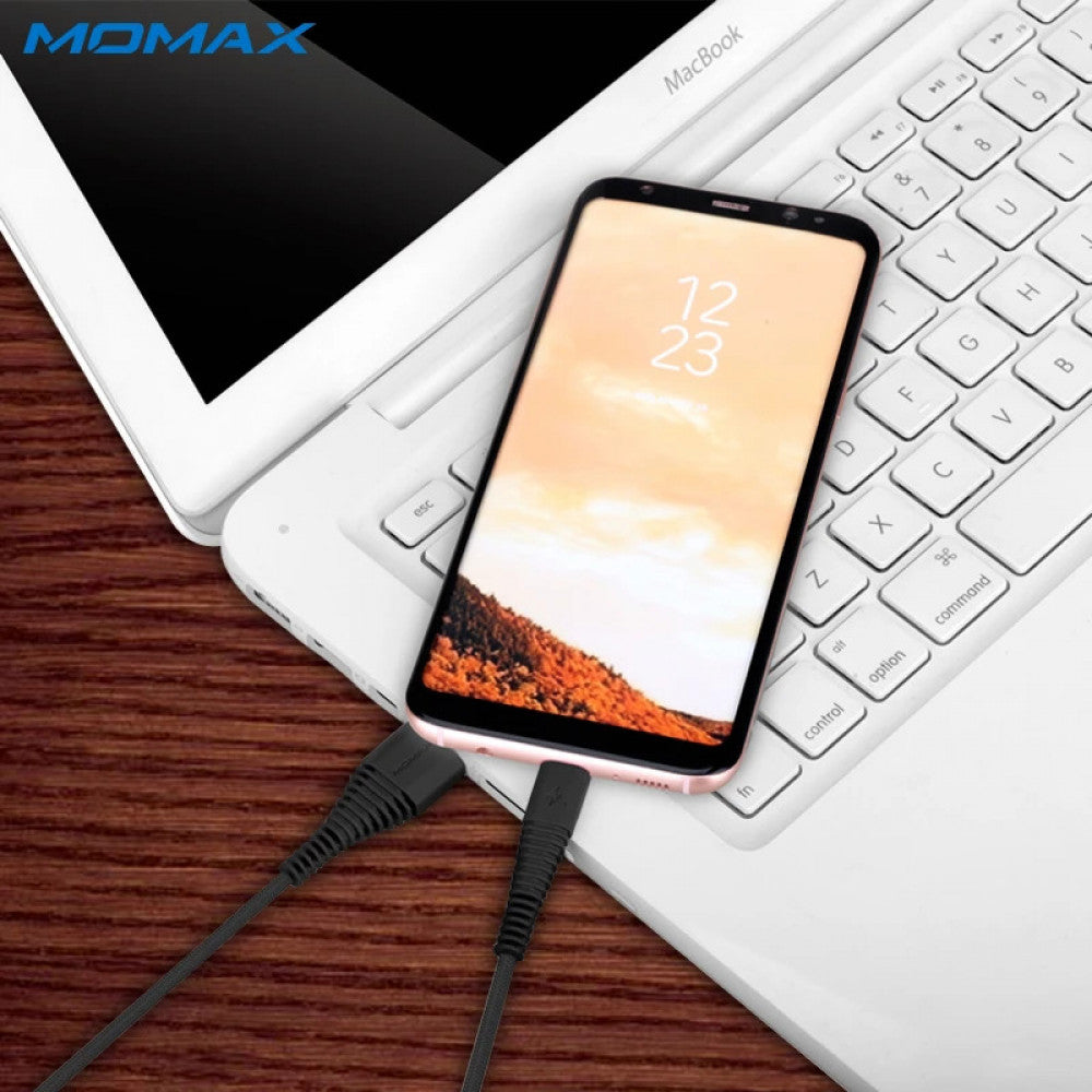 USB C cable 2.4A (1.2m) - Momax DTA5 - Black