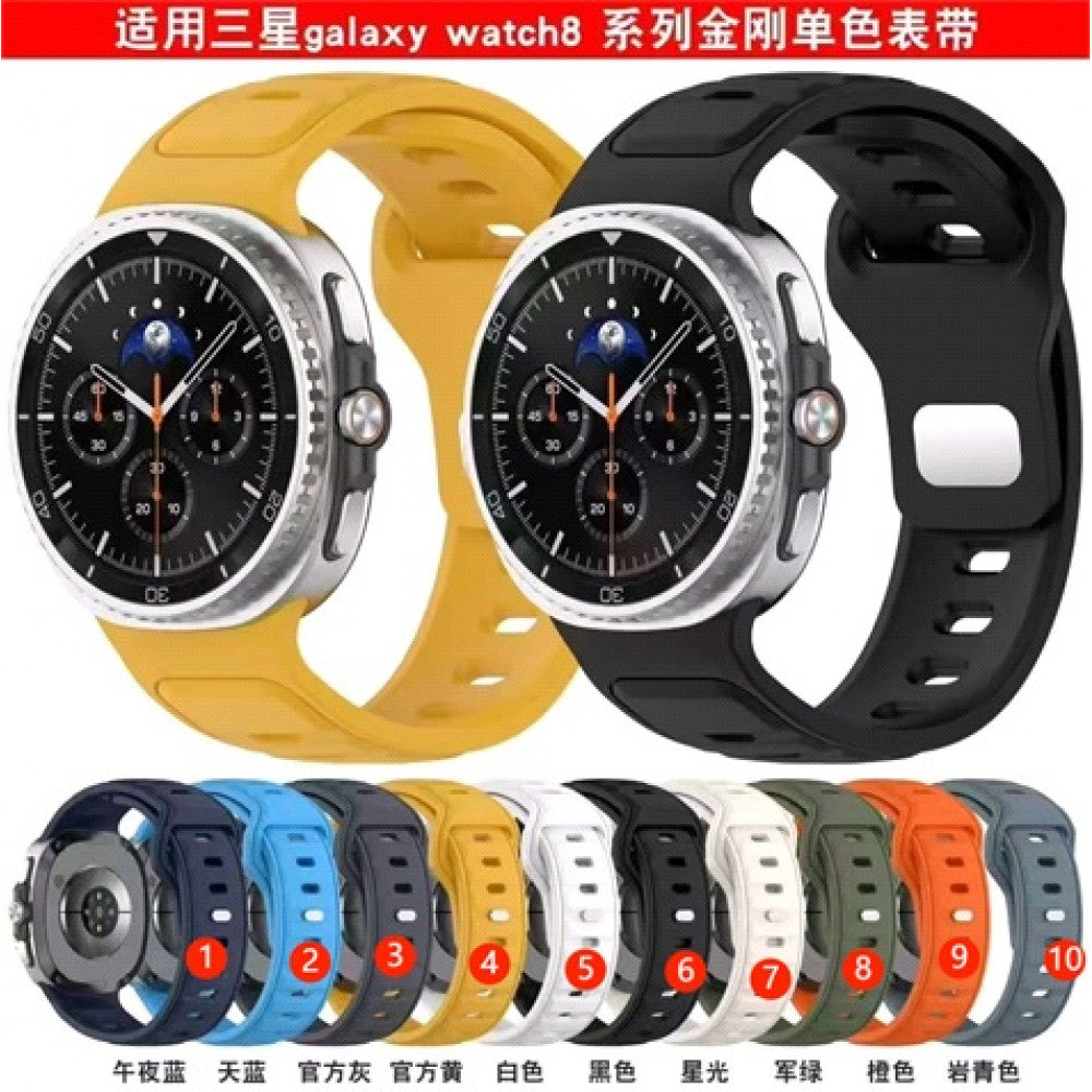 Ремінець Silicone band — Watch 8  — Orange