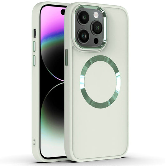 Metal Style Case with MagSafe iPhone 13 — White