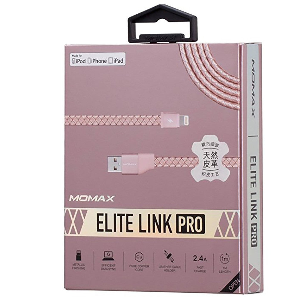 Lightning cable 2.4A (1m) Momax DL2 - Gold