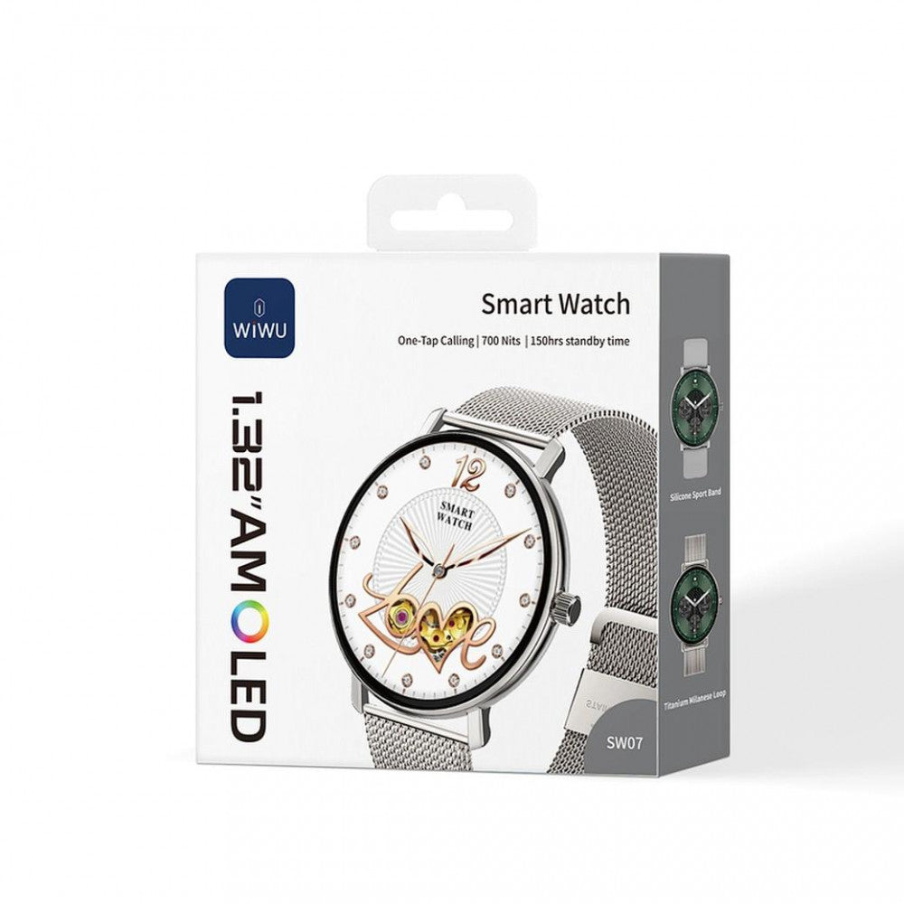 Wiwu SW07 Smart watch  — Silver