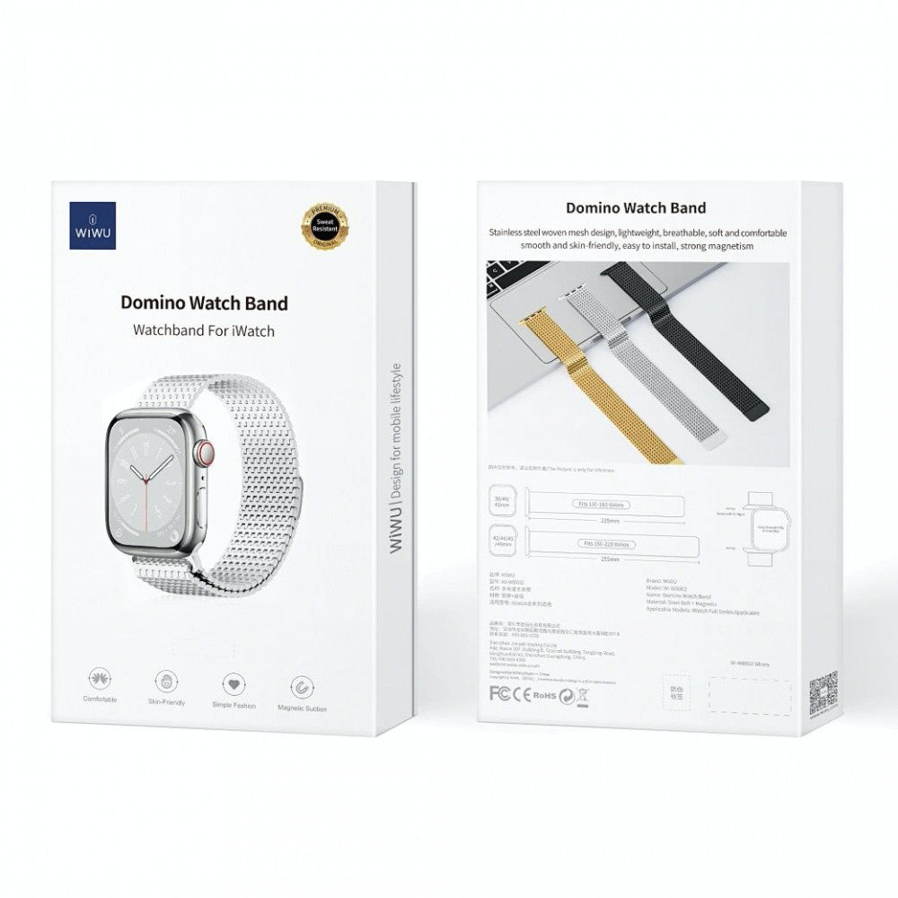 Ремінець Wiwu Wi-WB002  Apple Watch 42 44 45 49 mm — Silver