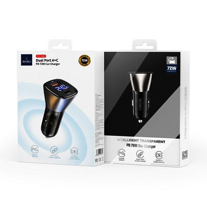 Car Charger 45W PD QC3.0 WiWU PC500 – Gray