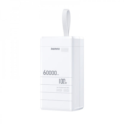 Power Bank 60000 mAh — Remax RPP-650 100W PD+QC Fast charging  — White