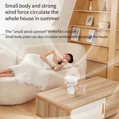 Портативный мини вентилятор WT-F70 White  - 4000 mAh