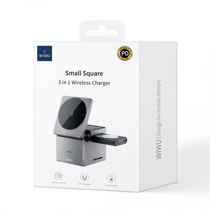 Wireless Charger 3 in 1 – Wiwu Wi-W030 – Black