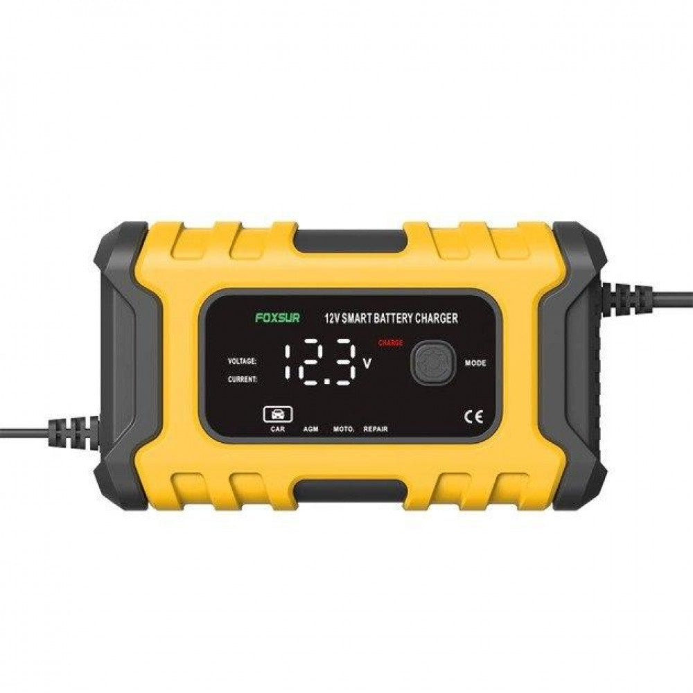 Зарядний пристрій для автомобільного акумулятора імпульсний Foxsur 12V 6A (FBC1206D)