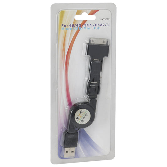 Cable 3 in 1 (L, M, D) 2A (1m) Redot (UDC2013) White