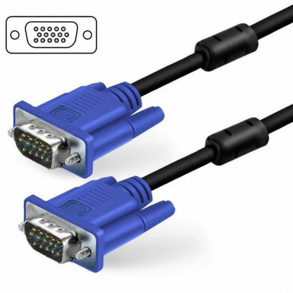 Cable VGA (M) - VGA (M) 1.5m Black