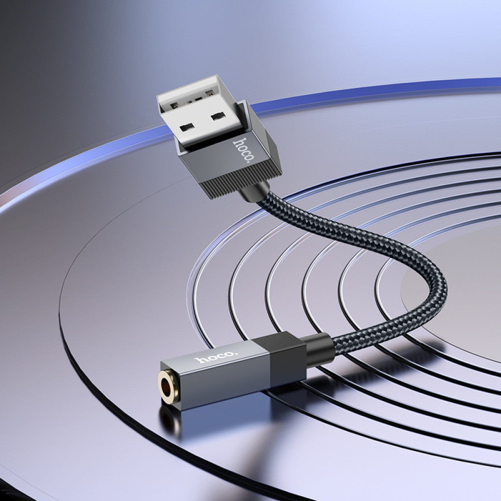 Adapter USB A To 3.5 Hoco UPA32D — Black