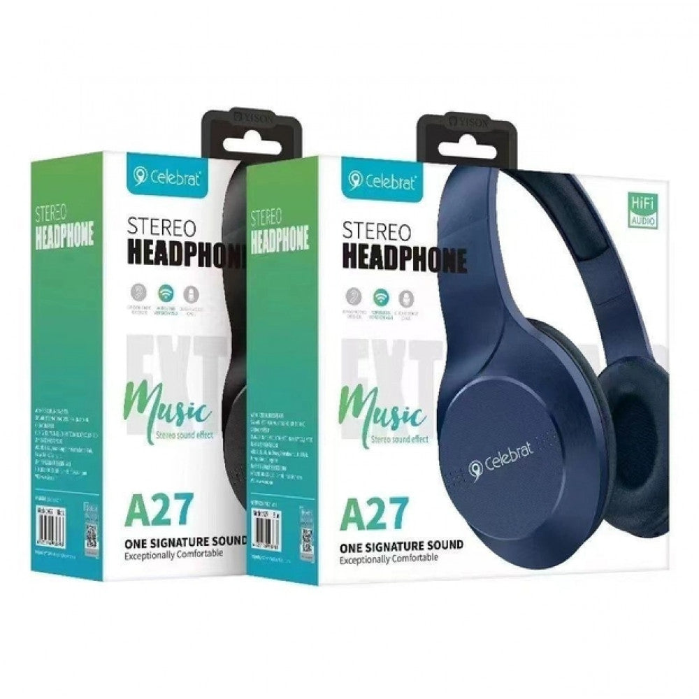 Bluetooth headphones Celebrat A27 – Black