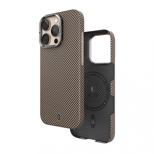 Aramid Armor Case With MagSafe DCC-208 — iPhone 16 Pro  — Gold