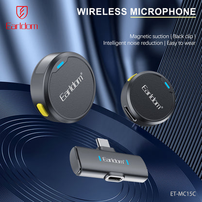 Беспроводной микрофон для телефона USB C — Earldom ET-MC15C