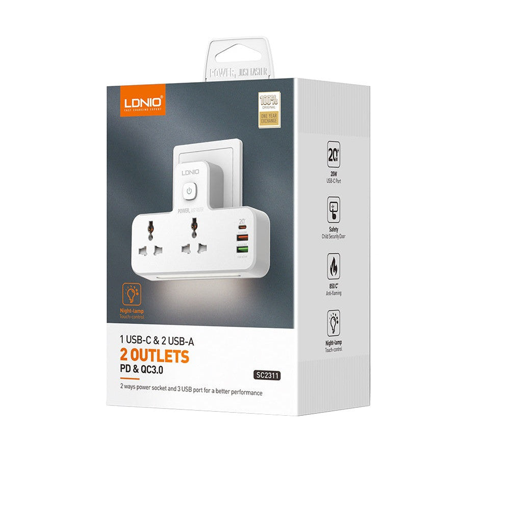 Life filter 2U 2P 1C 20W Ldnio SC2311