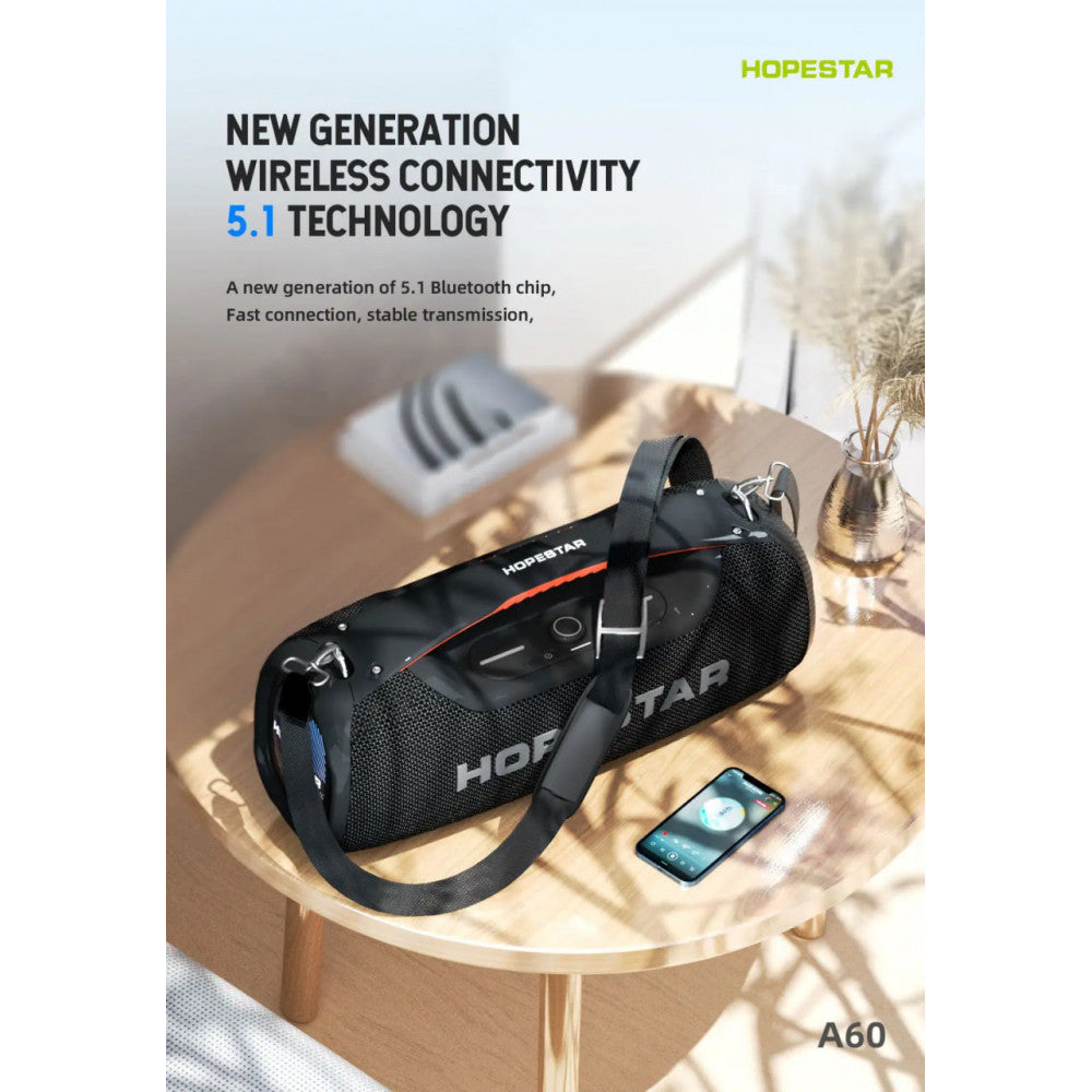 §Портативна колонка — Hopestar A60 100W — Black