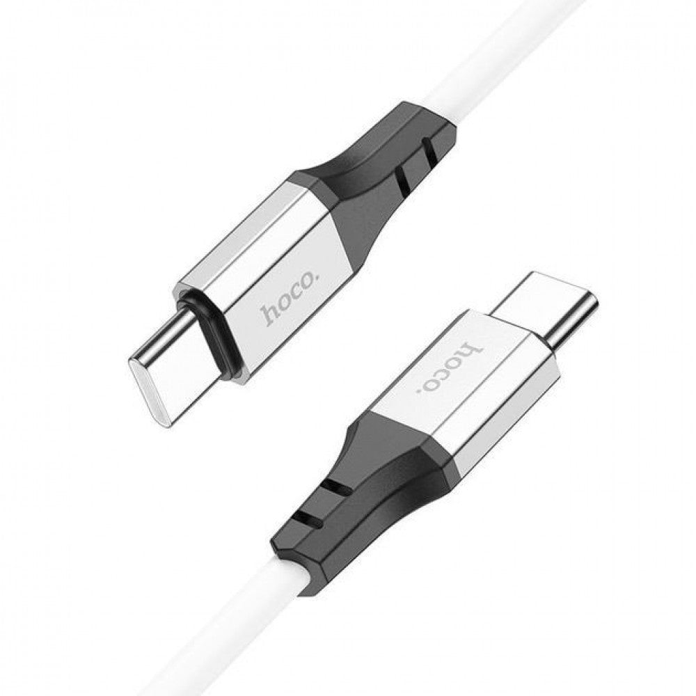 Кабель USB C to C 60W (1m) — Hoco X86 — White
