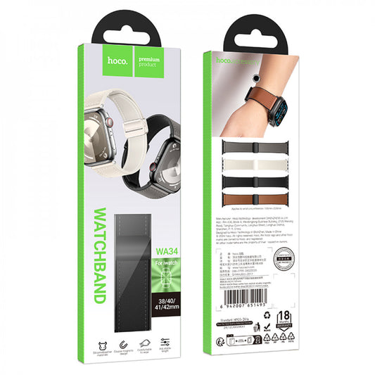 Ремінець Hoco WA34 — Apple Watch 42 mm | 44 mm | 45 mm | 49 mm — Black