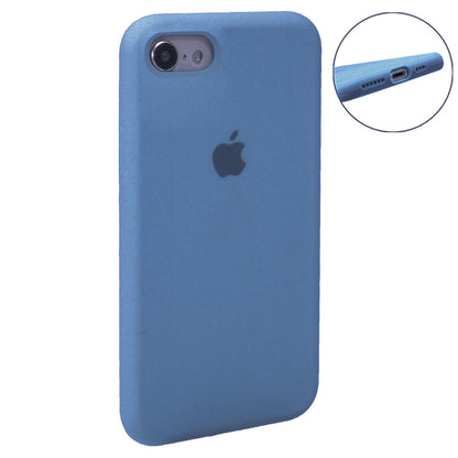 Original Silicone Case Full Size iPhone 7 ; 8 ; SE 2020 — Blue Bird Feather