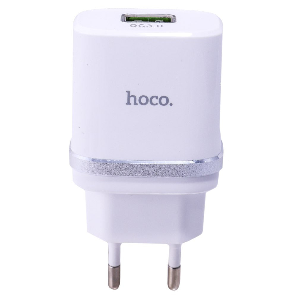 Home Charger | 18W | QC3.0 | Micro Cable (1m) – Hoco C12Q – Black